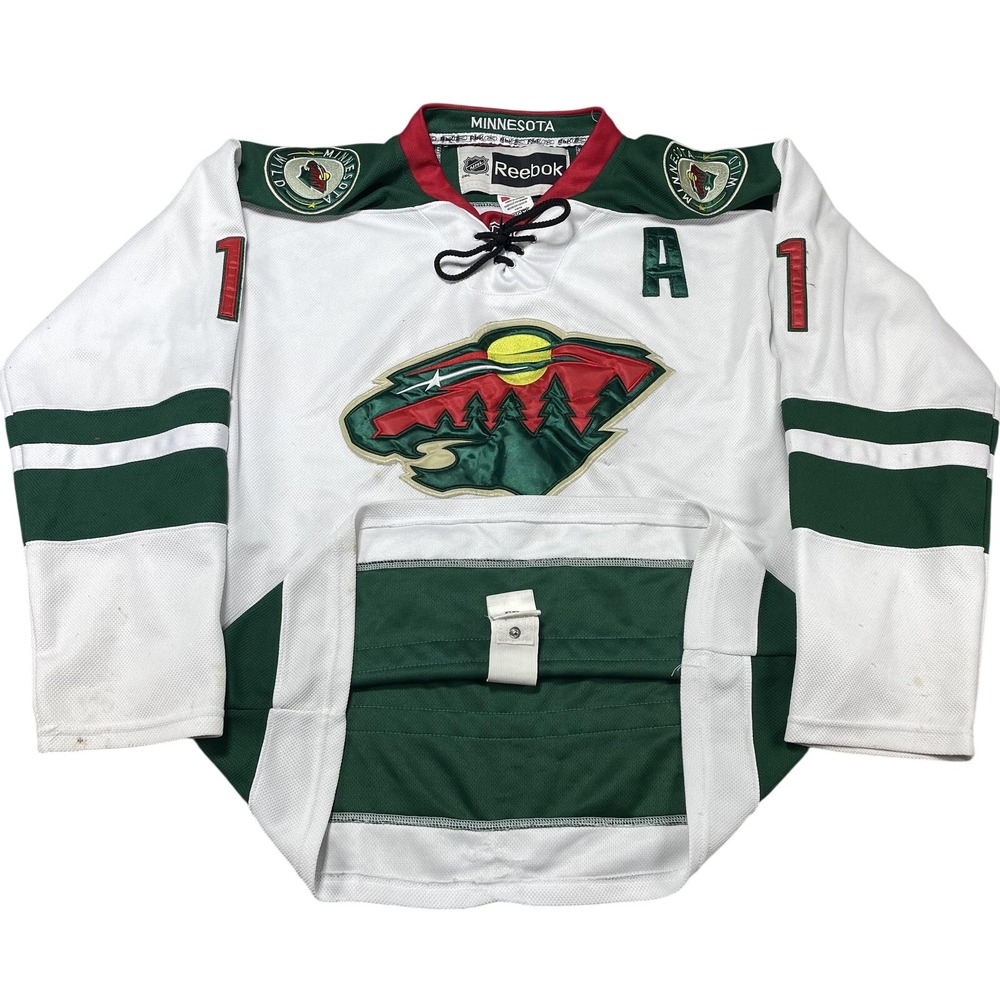 Minnesota Wild Jersey Mens 50 White NHL Hockey Zach Parise 11 Alternate A Reebok